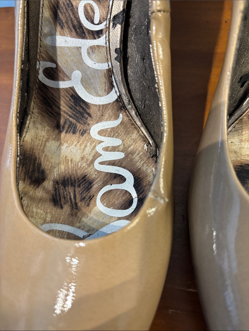 Sam Edelman Camdyn Nude Leather Heel - Picture 9 of 9